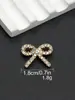 Botones Metálicos de Pajarita Incrustados con Diamantes, Decoraciones de Alto Gama para Suéteres y Abrigos, Botones Cosidos a Mano, Accesorios para Ropa, Botones Metálicos de Lujo Ligero