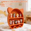 Decoração de Casa de Bonecas com Laço 3D Modelo de Armário Suporte de Exibição Multicamadas Brinquedo Bule Camada de Exibição de Perfume Prateleira de Exibição em Camadas