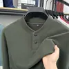 Moletom Casual Masculino de Inverno Quente com Manga Longa Camiseta Básica Top Masculino Gola Alta Meia Camiseta Térmica Dupla Face Atacado