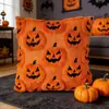Fronha de Travesseiro Demônio Fantasma Abóbora de Halloween Transfronteiriça Capa de Almofada de Pelúcia Decoração Divertida de Feriado para Sala de Estar
