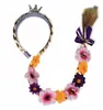 Accesorios para el Cabello Estilo Europeo y Americano para Cabello Largo, Diadema Trenza Gruesa de Princesa Rapunzel, Accesorios para el Cabello Cosplay de Princesa, Accesorios para el Cabello Infantiles de Frozen