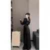 Sencillo, elegante, versátil, elegante, para ir al trabajo, Nueva Colección Primavera/Otoño 2026, estilo Hepburn, adelgazante, sentido del diseño, top de manga larga, moderno