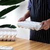 Caixa de Armazenamento de Ovos para Geladeira Conservação Fresca Multicamadas Caixa de Bolinhos À Prova de Choque e Quedas Selada Armazenamento de Ovos de Cozinha Plástico Multicamadas