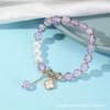 Nuevo estilo chino pulsera de trébol de cuatro hojas esmaltado de color cristal de palomitas de maíz femenino nicho creativo pulsera lugar escénico puesto de mercado nocturno en vivo al por mayor