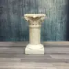 Casamento Coluna Romana Dourada Vaso de Flores Prateleira Guia de Estrada Listrado Europeu Troféu Fibra de Vidro Adereços de Casamento