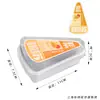 Caixa para Bolo Mousse Triangular Caixa para Embalagem de Bolo Tiramisu Sobremesa Fatiada Mille-Feuille Caixa Transparente Descartável