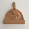 Gorro de Bebé Primavera y Otoño Proteger Fontanela Gorro Fetal para Recién Nacidos Niños y Niñas Meses Pequeños Gorro Lindo con Nudo para Atar