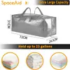 Bolsa de Almacenamiento para Dormitorio Estudiantil Bolsa para Mantas Equipaje Bolsa para Mudanza Bolsa Impermeable Portátil de Hombro Bolsa para Empacar Mudanzas Bolsa Tejida