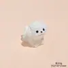 Nova Decoração de Carro de Filhote de Bichon Frisé Mini, Artesanato Super Fofo de Resina Presente, Acessório para Chaveiro DIY