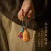 Llavero estilo chino, colgante de calabaza pequeña, accesorio para bolso, adorno cultural y creativo, cadena para teléfono móvil, regalo, nueva decoración de coche estilo chino