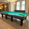 El fabricante suministra mesas de billar estilo ruso, mesas de billar de entretenimiento para uso doméstico, mesas de billar estándar estilo ruso para adultos al por mayor