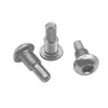 Tornillo de ajuste con guía escalonada y cabeza redonda de acero inoxidable 304 con hexágono interior, tornillo limitador con hexágono interior para montaje en pared, media rosca