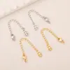Cadena de Extensión de Conexión de Acabado para Pulsera de Collar Chapada en Oro de 18 Quilates Alta Retención de Color Accesorios de Joyería Hechos a Mano para Bricolaje Cadena de Cola de Iris