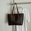Bolso de Gran Capacidad de Moda para Viajes al Trabajo Nuevo Otoño 2025 Bolso de Hombro para Mujer con Estampado de Oso Bolso Tote de Moda para Mujer