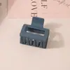 Pinza para el Cabello Mate Transfronteriza Tipo Pinza de Tiburón con Acabado de Alta Gama, Pinza de Garra Rectangular Simple de 13 cm, Tamaño Grande para Cabello Grueso, Accesorio para el Cabello para Mujer