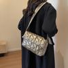 Moda de Inverno 2026 Nova Bolsa Tote de Grande Capacidade Acolchoada de Algodão Bolsa de Ombro Bordado Acolchoado Moda Bolsa Transversal