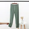 Pantalones de Modal Sueltos para Casa para Mujer, Pantalones Finos para Dormir, Pantalones Casuales de Primavera y Verano, Pantalones Harem Versátiles con Caída, Estilo Casual Perezoso
