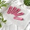 Grampo de Cabelo Ondulado em Forma de U Colorido 6cm DIY Brilhante Liso Presilha Bico de Pato para Mulheres, Pente de Cabelo, Acessório de Cabelo