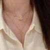 Collar de Brújula Estrella de Plata de Ley S925 Flash Completo de Diamantes Antiguos Medios para Mujer Cadena de Clavícula de Lujo Ligero Joyería de Alta Gama
