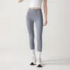 Calça de Yoga Feminina Cintura Alta Levanta Bumbum Cintura de Gel Pêssego Tamanho Grande Justa Calça Fitness Calça Esportiva de Micropressão Leggings para Corrida