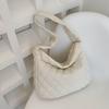Bolso de Hombro de Moda para Mujer Estilo Coreano 2026 con Costuras Acolchadas, Bolso Grande de Moda para Mujer, Bolso Tote de Color Sólido