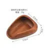 Bandeja para Pesar Granos de Café Madera de Nogal Herramienta Medidora Bandeja para Granos de Café Plato Taza Medidora Bandeja Dispensadora en Forma de Barco Taza Receptora de Polvo