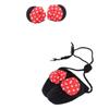 Sombrero Infantil Estilo Coreano Lindo Mickey para Niñas Sombrero de Lana para Niña Pequeña Bebé Sombrero de Pescador Tejido Conjunto de Moda Dibujos Animados