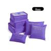 Saco de armazenamento de viagem, seis peças, bagagem, roupas, sapatos, acabamento, sub-bolsa, viagem, multi-função, conjunto de 6 peças;