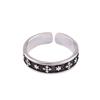 Amazon Venda Quente Europeu e Americano Anel de Moda Personalizado Moda Cross Star Vintage Anel de cauda aberta anel ajustável