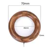 Anillos para Cortinas de Madera Maciza, Anillos para Colgar, Accesorios de Ganchos, Anillos para Barra Romana, Anillos para Colgar, Anillos de Madera, Materiales Auxiliares