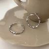 Pendientes de plata exagerados, pendientes circulares de plata de alta calidad, pendientes de estilo coreano con temperamento, diseño de nicho de lujo ligero para mujer