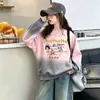 Nueva moda de otoño para niñas: sudadera de dibujos animados elegante y linda con cuello redondo para niñas pequeñas y niños pequeños, adecuada para primavera y otoño