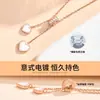 Collar Pequeño de Cintura de Plata Pura Cadena para Clavícula de Mujer Colgante de Corazón de Lujo Estilo Ins Joyería Regalo de Cumpleaños para Novia