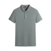 Camisa Polo Masculina, cor sólida, simples e estilosa, com gola de lapela, camiseta de manga curta, adequada para comércio exterior, top esportivo tamanho grande