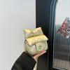 Popular Diseño Nicho Dulce Lazo Bolso Cruzado para Niña 2025 Nueva Moda Estilo Coreano Diamante A Cuadros Cadena Bolso de Hombro