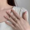 Anillo de Serpiente para Mujer Completo de Diamante Lujo Ligero Ajustable Sin Color Alto Sentido de Gama Ins Moda Personalizada Joyería para Mano