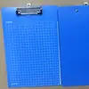 Fabricante Personalizado Plástico PP Azul Pasta de Informações Prancheta Bloco de Notas A4 Material de Escritório Clip para Prova de Estudante
