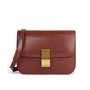 Bolso Tofu de Piel de Vaca con Patrón de Lagarto para Mujer Nuevo Otoño e Invierno 2023 Bolso Caja Clásico Vintage Bolso de Hombro de Cuero Genuino Bolso Cruzado