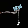 Pente de flor de pêssego estilo antigo, novo pente de alta qualidade estilo chinês, pente para Hanfu cheongsam, acessório diário para estilizar o cabelo