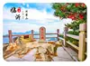 Imán de Refrigerador de Vidrio Paisaje de Linyi Montaña Yimeng Cuerpo de Montaña Escultura Gigante Pico de Roca Gigante Forma del Terreno Souvenir Cultural y Creativo Regalo Magnético