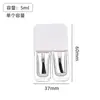 Botella de Vidrio para Esmalte de Uñas de Doble Cabezal de 5 ml, Transparente con Pincel, Botella Dispensadora de Esmalte de Uñas, Botella de Empaque Portátil Sellada para Maquillaje