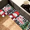 Tapete de Chão de Natal Tapete de Chão de Cozinha Tapete Decorativo Tapete Tira Longa Antiderrapante Resistente à Sujeira Fácil de Limpar Tapete de Porta de Entrada