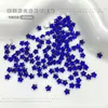 Nuevos y Modernos Rhinestones de Mono Estrella de Colores Brillantes Estrella de Cinco Puntas de Fondo Plano Decoraciones de Arte de Uñas de Vidrio K9 Venta al Por Mayor