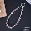 Cordón para Teléfono de Cristal de Satélite Super Brillante, Correa de Muñeca de Lujo Ligero Anti-Pérdida, Correa de Teléfono Versátil, Accesorio de Bolso Estilo Muñeca