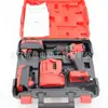 Explosiones transfronterizas taladro de impacto de alta potencia taladro recargable de litio comercio exterior taladro eléctrico sin escobillas rojo adaptador de alto par original