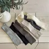 Nuevos Calcetines Largos de Color Maillard para Todas las Estaciones, Usables, con Textura de Doble Aguja, Simples y Versátiles, Calcetines de Media Pantorrilla Estilo Japonés que Favorecen la Figura