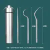 Acero Inoxidable 304 Palillo de Dientes Portátil para el Hogar Selección de Dientes Tapón de Diente Ultra Fino Herramienta Metálica para Seleccionar Dientes