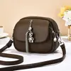 Bolso Pequeño Redondo con Borlas Estilo Nuevo 2025 Transfronterizo, Bolso de Hombro, Bolso Cruzado, Bolso Pequeño de Moda para Mujer, Bolso de Moda