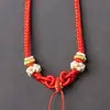 Cordón para Colgante de Otoño, Estilo Chino de Alta Gama, Tejido Completamente a Mano, Cordón Versátil para Colgante de Collar de Mujer, Trenzado de Ocho Hilos