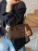 Bolso de Mujer de Gran Capacidad Más Vendido Bolso Tote Nuevo Estampado de Leopardo Retro Casual para el Trabajo Bolso de Hombro Bolso Sencillo de Axila